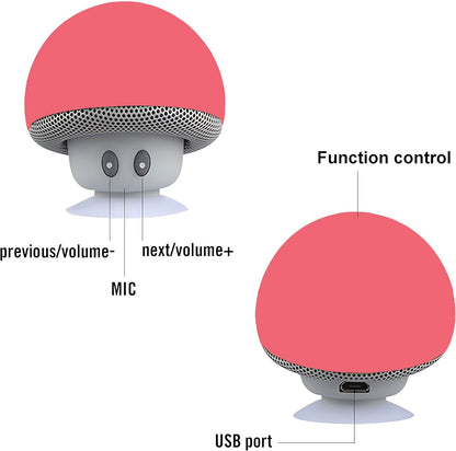 Mini enceinte Bluetooth en forme de champignon